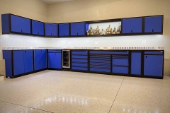 Moduline Aluminum Cabinets in Residential Garage